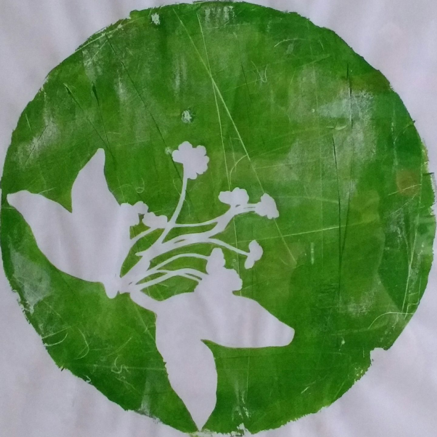 Early monoprint – herbal bouquet